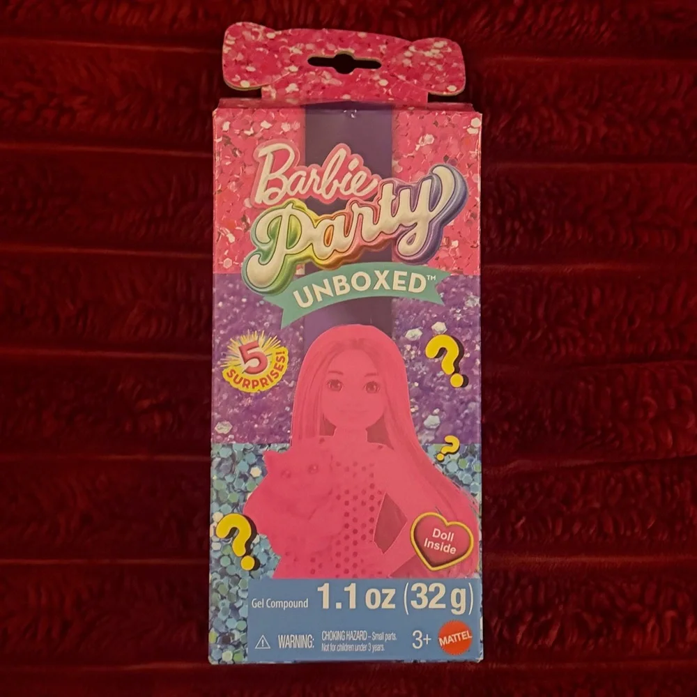 Mattel Barbie Party Unboxed Color-Change Dough Set - Pink & Purple